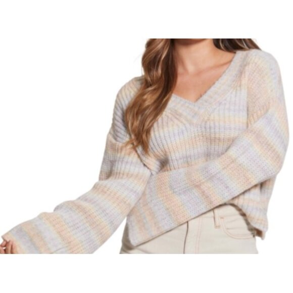 Guess Women's Ribbed Knit Pullover Sweater Multicolor Size S NWT - Picture 1 of 4